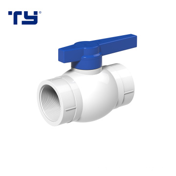 plastic long handle flow control pvc ball valve thread type